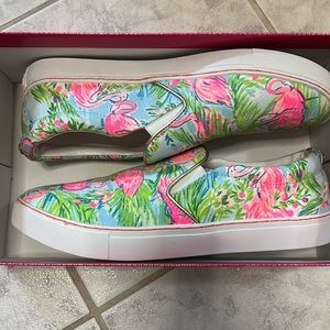 Lilly Pulitzer Julie sneaker size 10 , print floridita